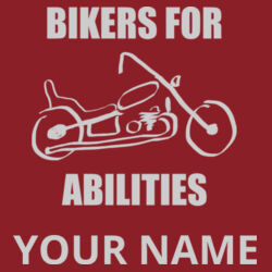 Bikers For Abilities Design BAE1 Engraved on a Polar Camel® - 12 oz. Vacuum Insulated Stemless Wine Tumbler with Lid Design