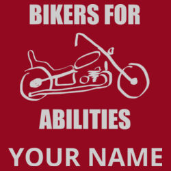 Bikers For Abilities Design BAE1 Engraved on a Polar Camel® - 40 oz. Travel Mug with Handle, Straw Included Design
