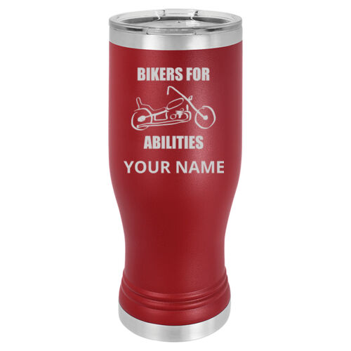 Bikers For Abilities Design BAE1 Engraved on a Polar Camel® - 20 oz. Vacuum Insulated Pilsner with Lid Thumbnail