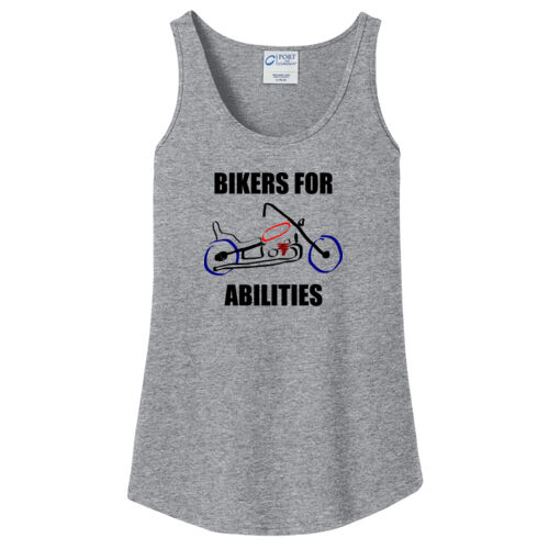 Bikers For Abilities Design BA1 on a Port & Company® - Women's Core Cotton Tank Top Thumbnail