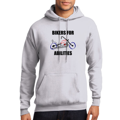 Bikers For Abilities Design BA1 on a Port & Company® - Core Fleece Pullover Hooded Sweatshirt Thumbnail