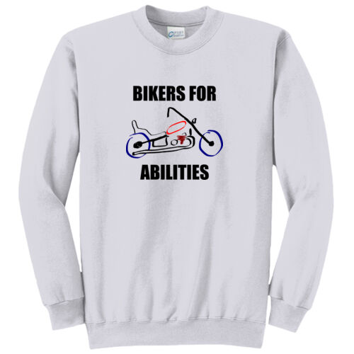 Bikers For Abilities Design BA1 on a Port & Company® - Core Fleece Crewneck Sweatshirt Thumbnail